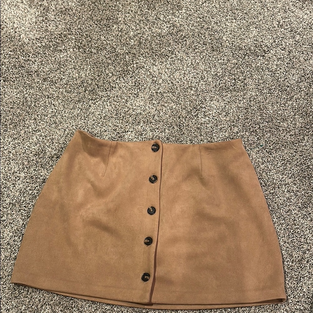 Wild Fable Tan A-line Mini Skirt Casual